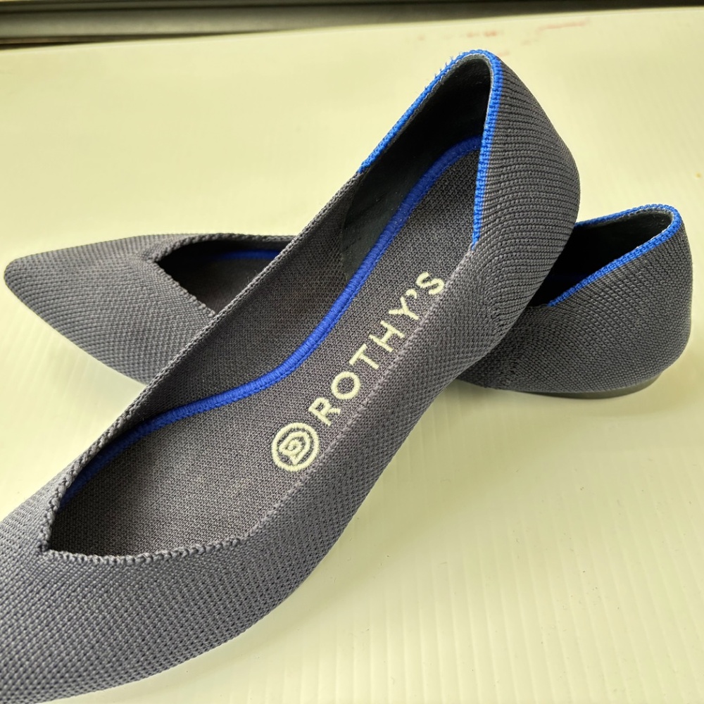 Rothy's The Point Dark Royal Blue  Size 7 - Picture 3 of 10